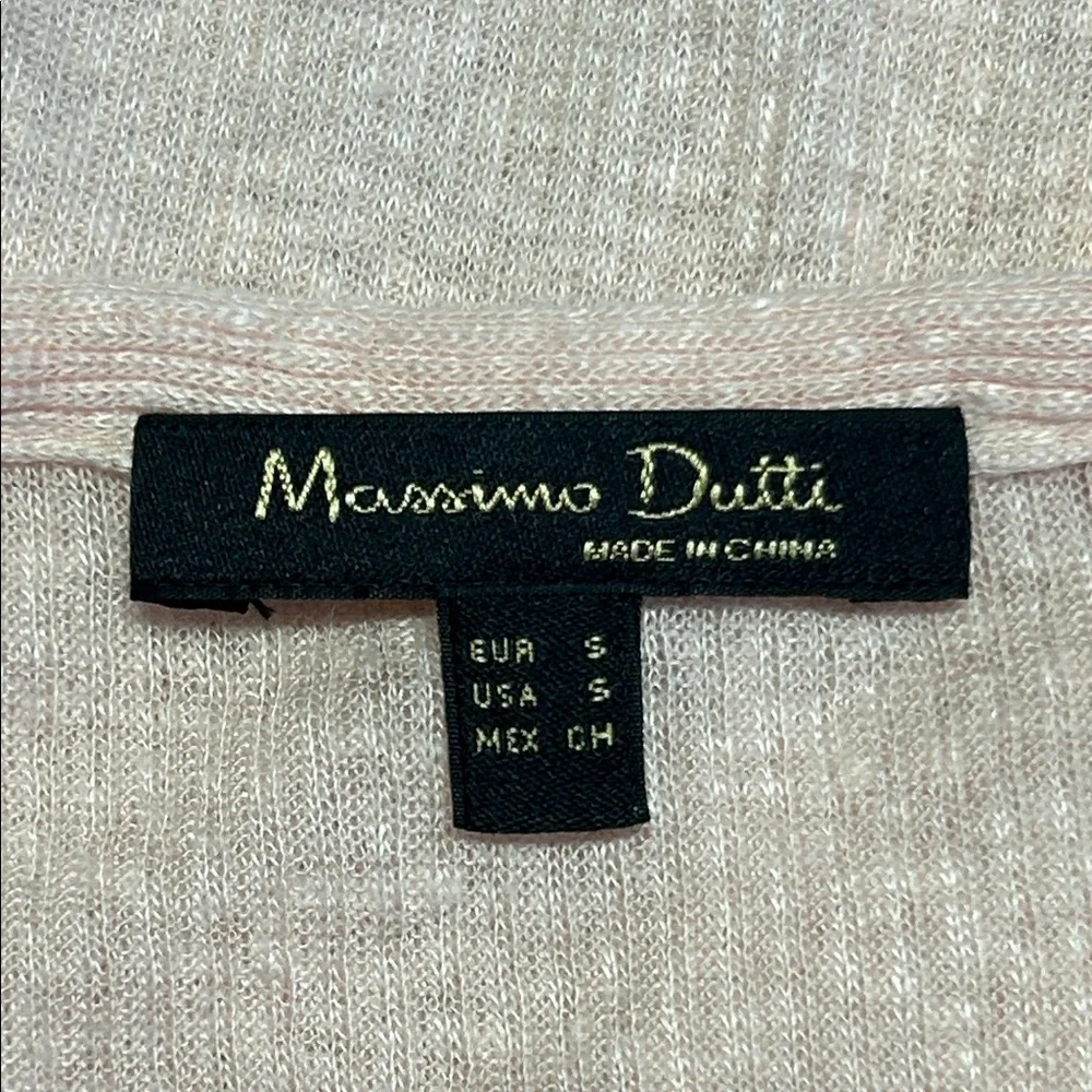 NWOT Massimo Dutti Ribbed Knit Top - Picture 2 of 5